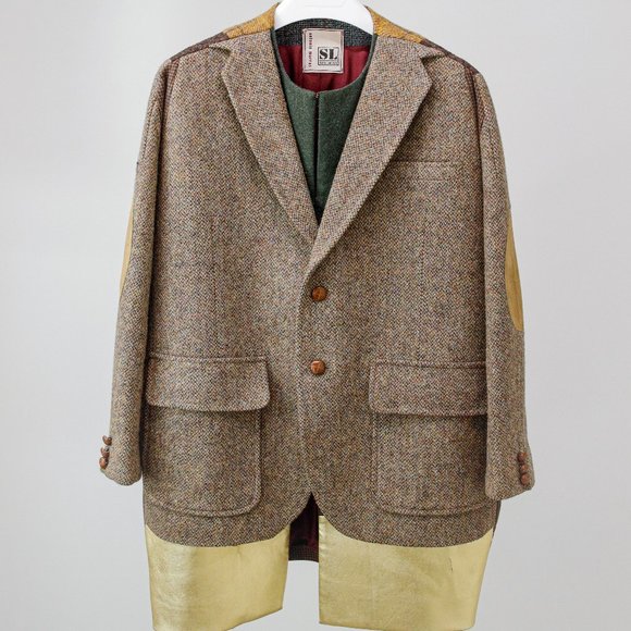 Antonio Marras Multi-Material Wool Blazer/Coat